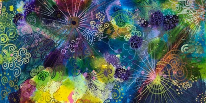 buntes gemaltes Bild